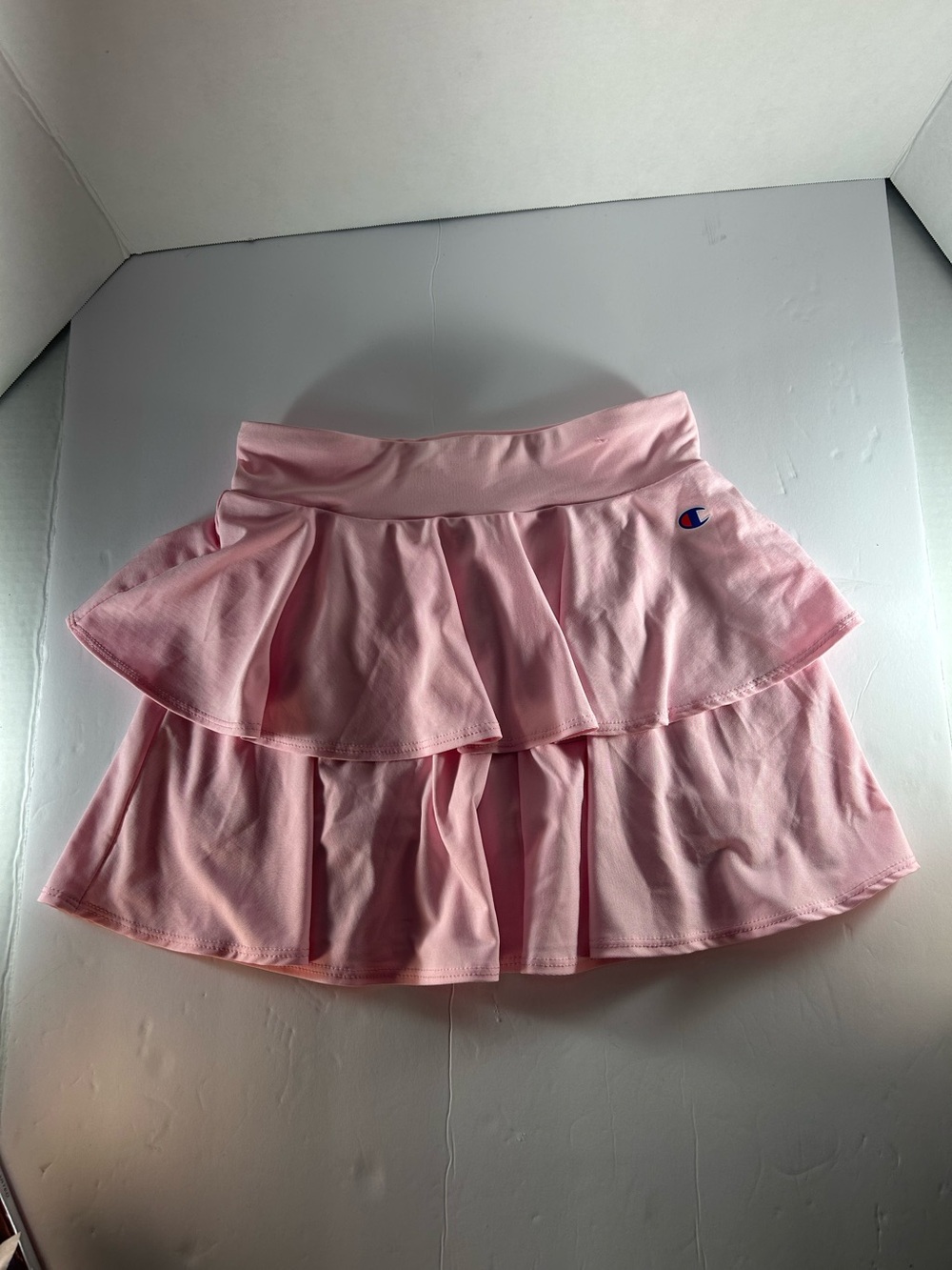 Champion Youth Girls Ruffle Athletic Wear Skort in Pink Size 7/8